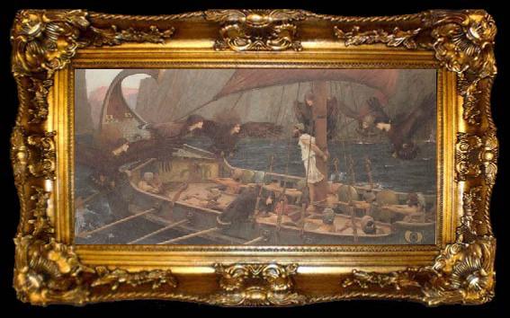 framed  John William Waterhouse Ulysses and the Sirens (mk41), ta009-2